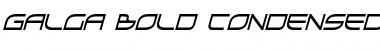 Download Galga Bold Condensed Italic Bold Condensed Italic Font