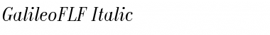 Download GalileoFLF Medium Italic Font