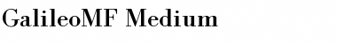 Download GalileoMF Medium Font