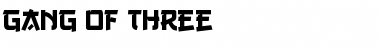 Download Gang of Three Regular Font Title Preview