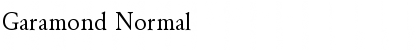 Download Garamond Normal Font
