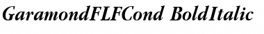Download GaramondFLFCond-BoldItalic Font