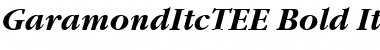 Download GaramondItcTEE Bold Italic Font