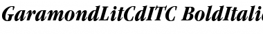 Download GaramondLitCdITC Bold Italic Font