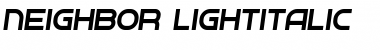 Download Neighbor Light Italic Font