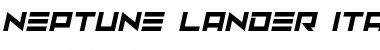 Download Neptune Lander Italic Font