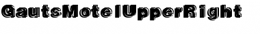 Download GautsMotelUpperRight Font