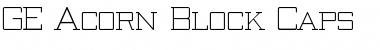 Download GE Acorn Block Caps Font