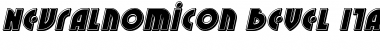 Download Neuralnomicon Bevel Italic Italic Font