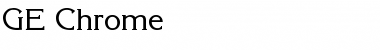 Download GE Chrome Font