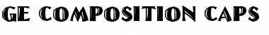 Download GE Composition Caps Font