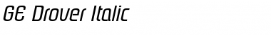 Download GE Drover Font