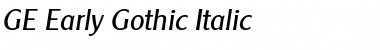 Download GE Early Gothic Font