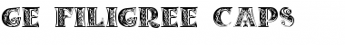 Download GE Filigree Caps Font