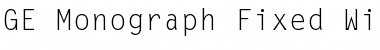 Download GE Monograph Fixed Width Font