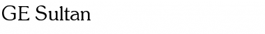 Download GE Sultan Font