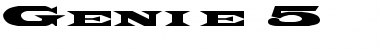 Download Genie 5 Font