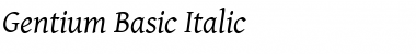 Download Gentium Basic Italic Font