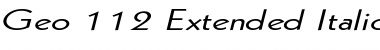 Download Geo 112 Extended Font