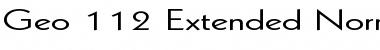 Download Geo 112 Extended Font