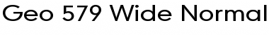 Download Geo 579 Wide Font