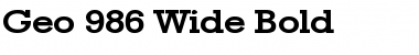 Download Geo 986 Wide Font