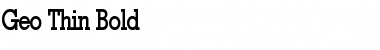Download Geo Thin Font