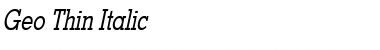 Download Geo Thin Font