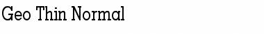 Download Geo Thin Font