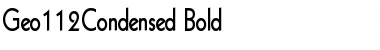 Download Geo112Condensed Bold Font