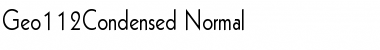 Download Geo112Condensed Normal Font