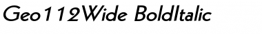Download Geo112Wide Font