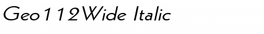 Download Geo112Wide Font