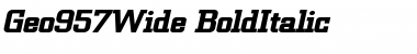 Download Geo957Wide Font