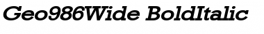 Download Geo986Wide Font