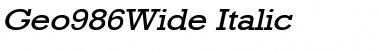 Download Geo986Wide Font
