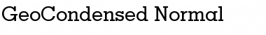 Download GeoCondensed Font