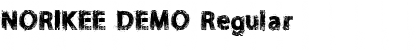 Download NORIKEE DEMO Regular Font
