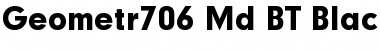 Download Geometr706 Md BT Black Font