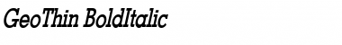 Download GeoThin Font