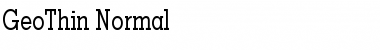 Download GeoThin Font