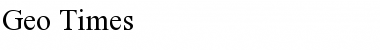 Download Geo_Times Font