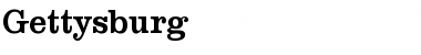 Download Gettysburg Font