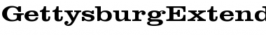 Download GettysburgExtended Font