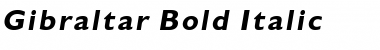 Download Gibraltar Bold Italic Font