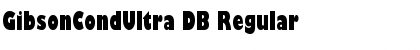 Download GibsonCondUltra DB Font