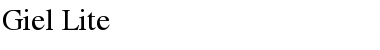 Download Giel Lite Font