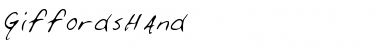 Download GiffordsHand Font