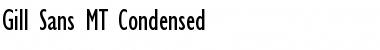 Download Gill Sans MT Condensed Font