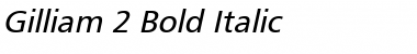 Download Gilliam 2 Bold Italic Font